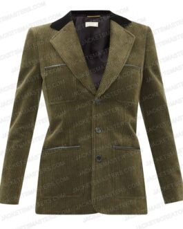 The Adam Project Jennifer Garner Green Corduroy Blazer