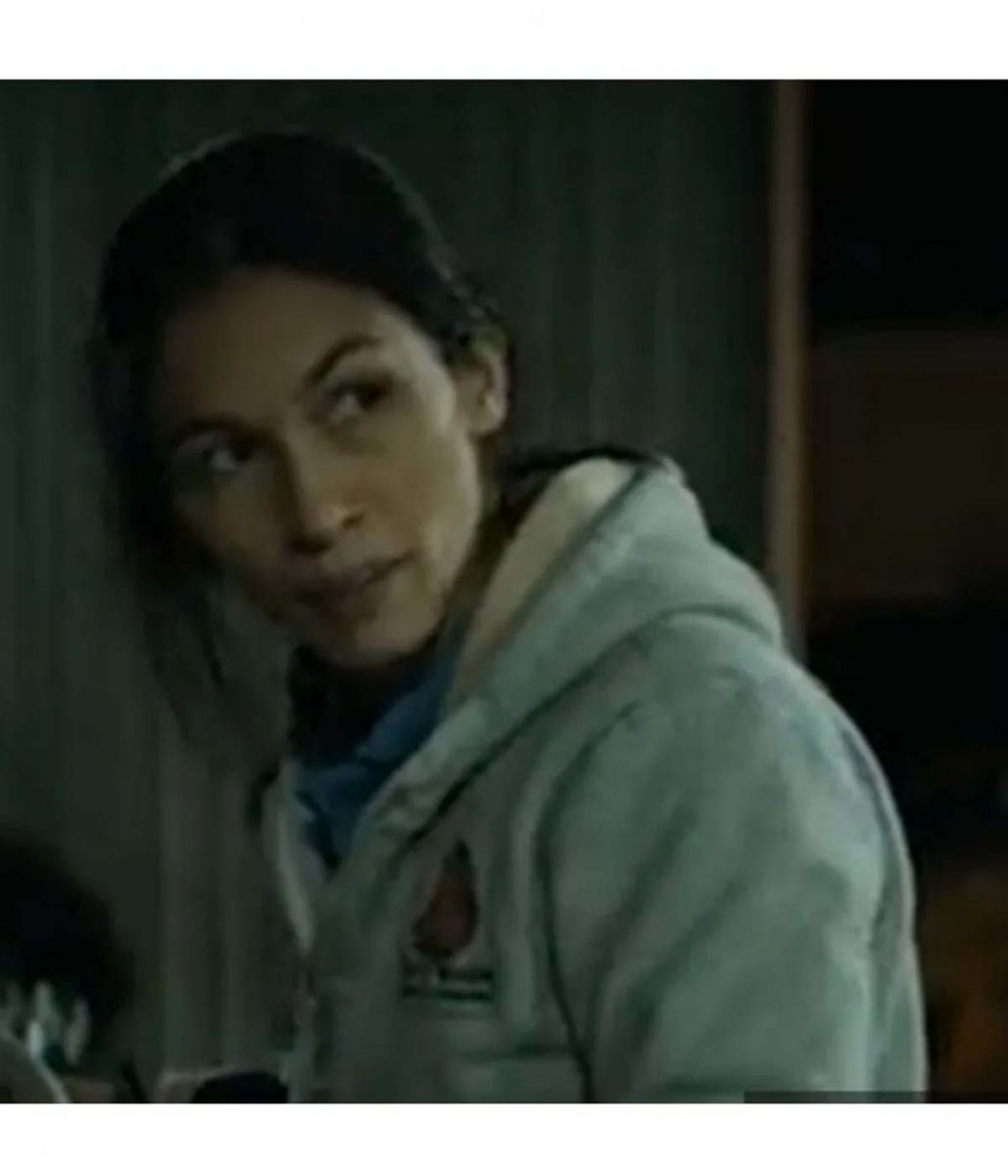 Elodie Yung The Cleaning Lady Season 2 Gray Hoodie - Image 6