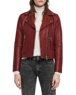 Arrow S07 Sea Shimooka Red Leather Jacket