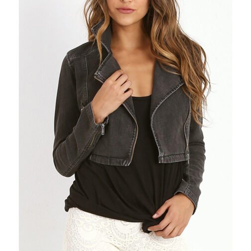 Pretty Little Liars S03 Shay Mitchell Cropped Denim Jacket