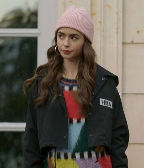 HBA Emily in Paris S02 Lily Collins Black Jacket - Image 2