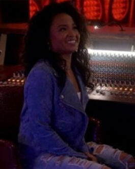 Empire S06 Rhyon Nicole Brown Blue Suede Jacket