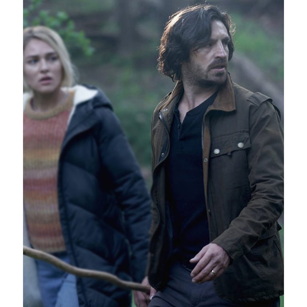 Eoin Macken La Brea Season 2 Brown Cotton Jacket - Image 8