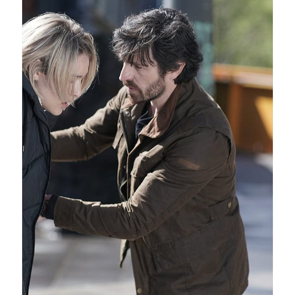 Eoin Macken La Brea Season 2 Brown Cotton Jacket - Image 7