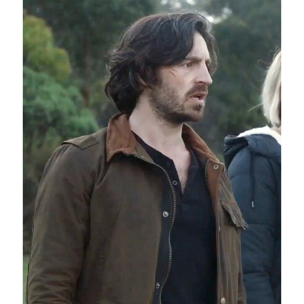 Eoin Macken La Brea Season 2 Brown Cotton Jacket - Image 9