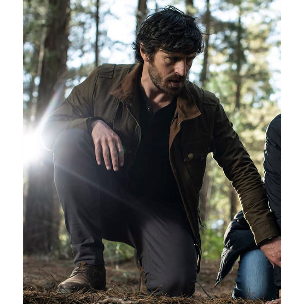 Eoin Macken La Brea Season 2 Brown Cotton Jacket - Image 10