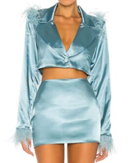 Lana Condor Boo Bitch Cropped Jacket