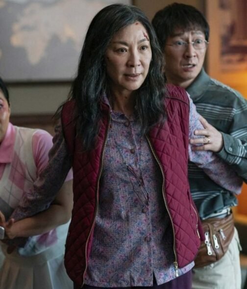 Michelle Yeoh Everything Everywhere All at Once Quilted Vest
