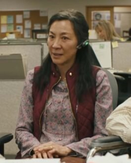 Michelle Yeoh Everything Everywhere All at Once Quilted Vest