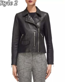 Phoebe Robinson Everything’s Trash Biker Black Leather Jacket