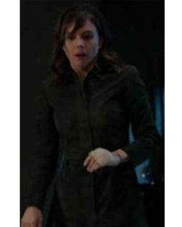 Evil S02 Katja Herbers Green Suede Jacket