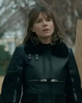 Evil Season 3 Katja Herbers Bomber Leather Jacket