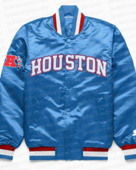 Houston Oilers Exclusive Blue Satin Jacket