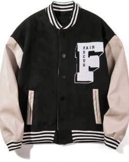 Fair Focus Good Letterman Retro Jacket