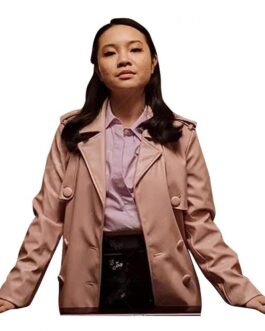 Fakes Jennifer Tong Pink Leather Coat
