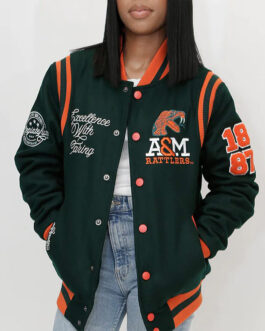 Florida A&M University 1887 Green Varsity Jacket