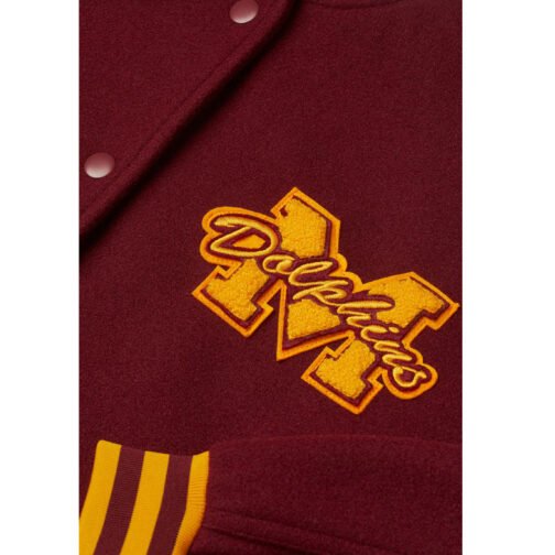 Precious Mustapha Fate Dolphins Varsity Jacket - Image 3
