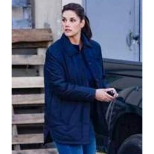 Missy Peregrym FBI Blue Quilted Jacket - Image 2