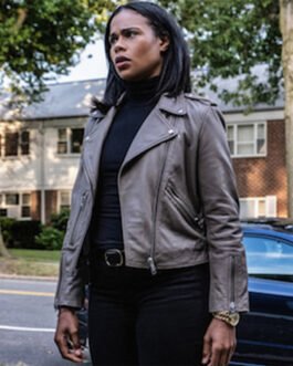 FBI Most Wanted Roxy Sternberg Gray Leather Jacket