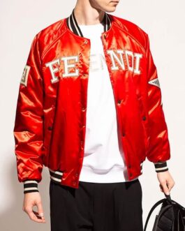 Fendi Red Bomber Jacket