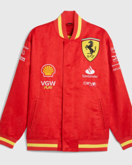 Scuderia Ferrari F1 2024 Team Varsity Jacket