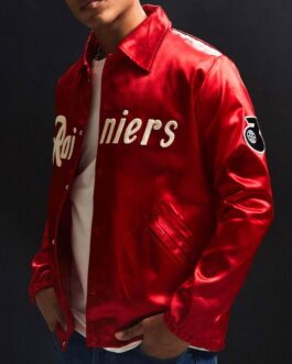 Field Flannels Seattle Rainiers Red Windbreaker