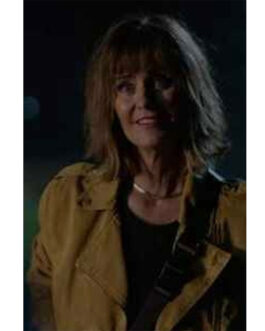 Fire Country Diane Farr Yellow Leather Jacket