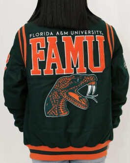Florida A&M University 1887 Green Varsity Jacket