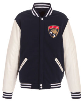Florida Panthers Varsity Navy and White Jacket