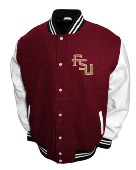 Florida State Seminoles Graduate Garnet and White Varsity Jacket