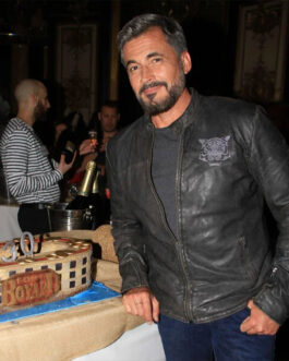 Olivier Minne Fort Boyard Leather Jacket