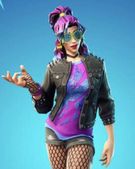 Synth Star Fortnite Battle Royale Leather Jacket