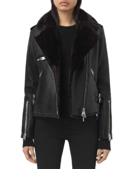 Four Weddings and a Funeral Nathalie Emmanuel Leather Jacket