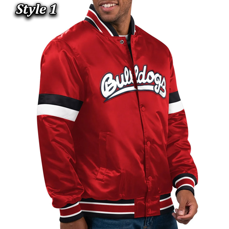 Fresno State Bulldog Home Game Red Satin Jacket