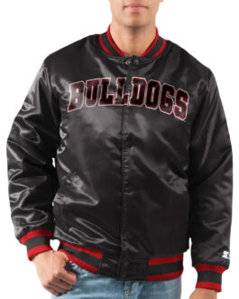 Bulldogs Fresno State Ace Red Satin Jacket