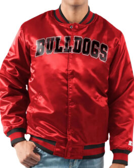 Bulldogs Fresno State Ace Red Satin Jacket