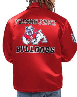 Fresno State Bulldogs Option Route Coaches Jacket