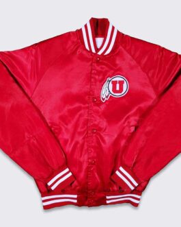 80’s Utah Utes Red Bomber Jacket