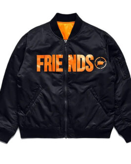 Vlone Friends Fragment Bomber Jacket