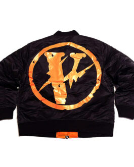 Vlone Friends Fragment Bomber Jacket
