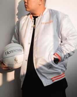 Hennessy White Satin Jacket
