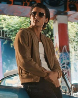 Geek Girl Liam Woodrum Bomber Suede Jacket