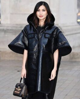 Gemma Chan Fashion Show Black Coat
