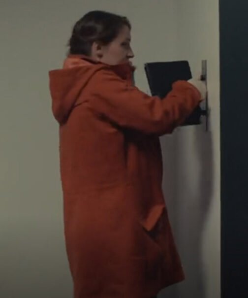 The Tower Gemma Whelan Orange Coat - Image 8