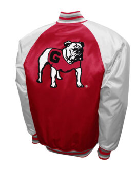 Georgia Bulldogs The Game Red Satin Jacket