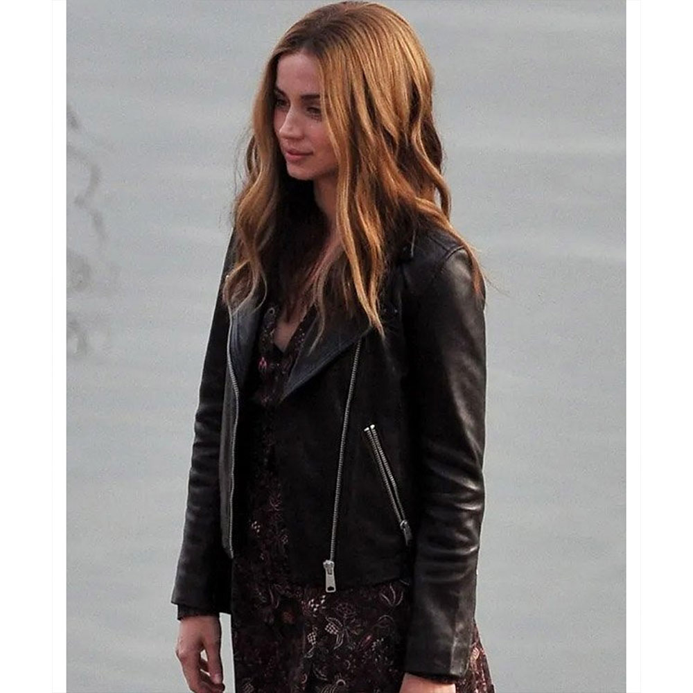 Ghosted Ana De Armas Leather Jacket - Image 7