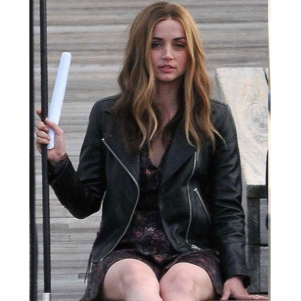 Ghosted Ana De Armas Leather Jacket - Image 5