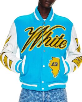 Giacca Con Logo E Applicazioni Varsity Jacket