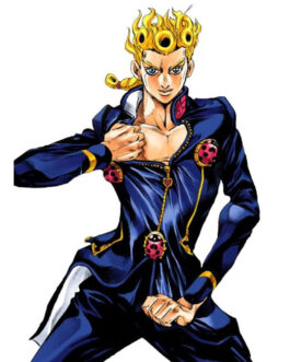Giorno Giovanna Jojo’s Bizarre Pink Leather Jacket