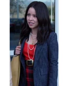 Good Trouble S04 Cierra Ramirez Denim Blazer